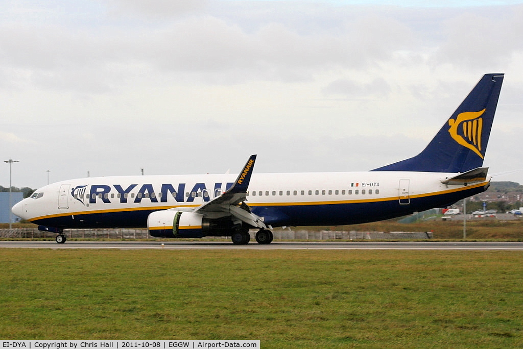 EI-DYA, 2008 Boeing 737-8AS C/N 33631, Ryanair