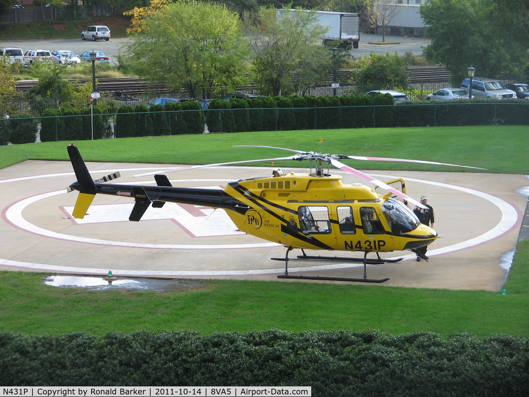 N431P, Bell 407 C/N 53857, UVA Hospital