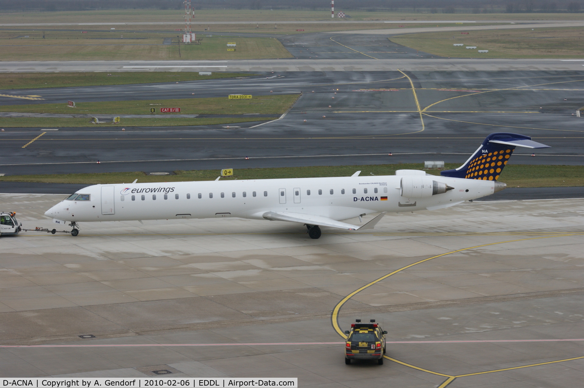D-ACNA, 2009 Bombardier CRJ-900 NG (CL-600-2D24) C/N 15229, D-ACNA, Eurowings(LH-Regional) seen here at Düsseldorf Int´l (EDDL)