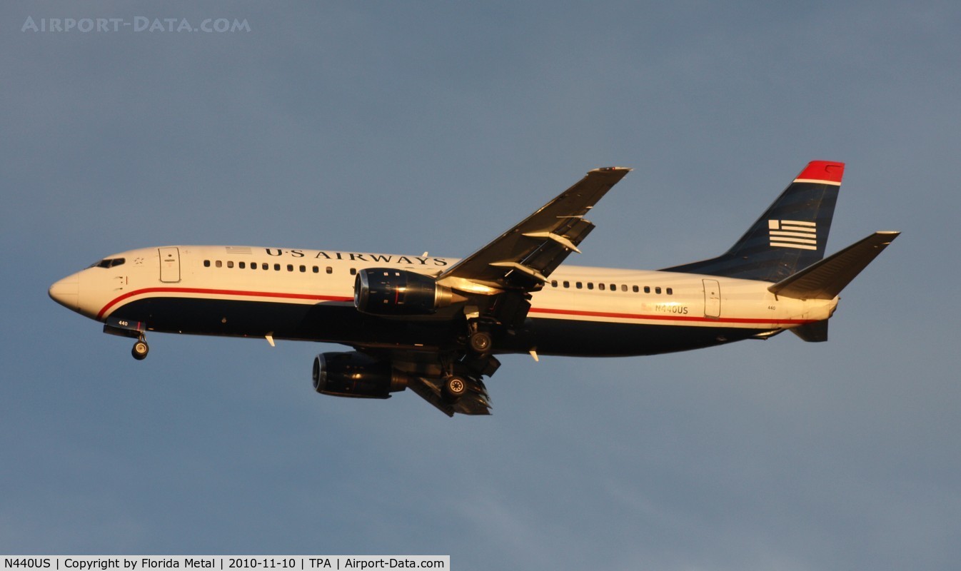 N440US, 1990 Boeing 737-4B7 C/N 24811, US Airways 737