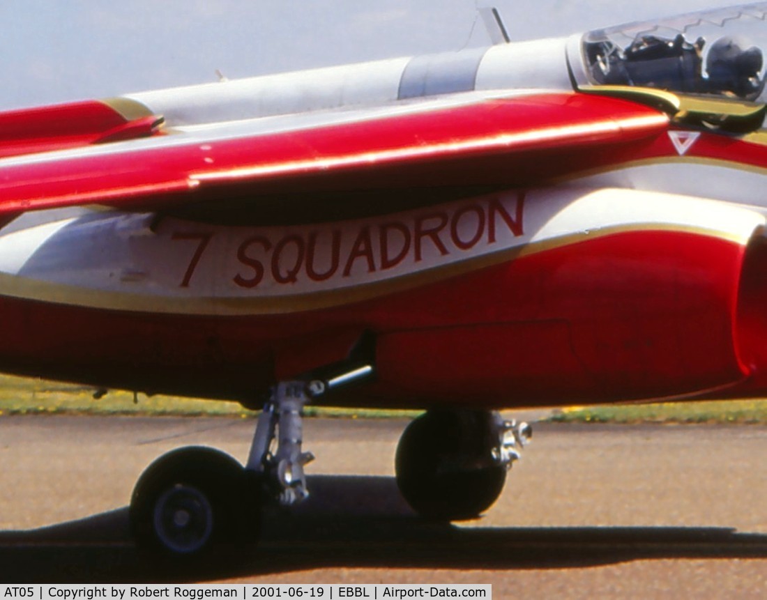 AT05, Dassault-Dornier Alpha Jet 1B C/N B05/1018, 50 YEARS 7 SQUADRON.