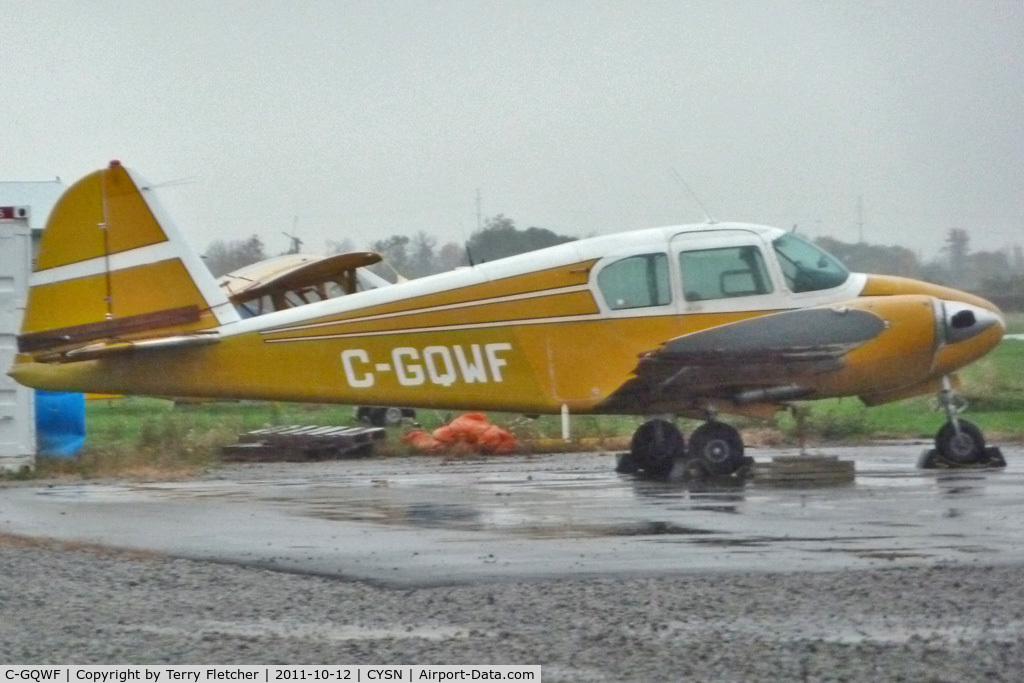 C-GQWF, 1954 Piper PA-23 C/N 23-367, 1954 Piper PA-23 in the rain and gloom at St Catharines , Niagara District