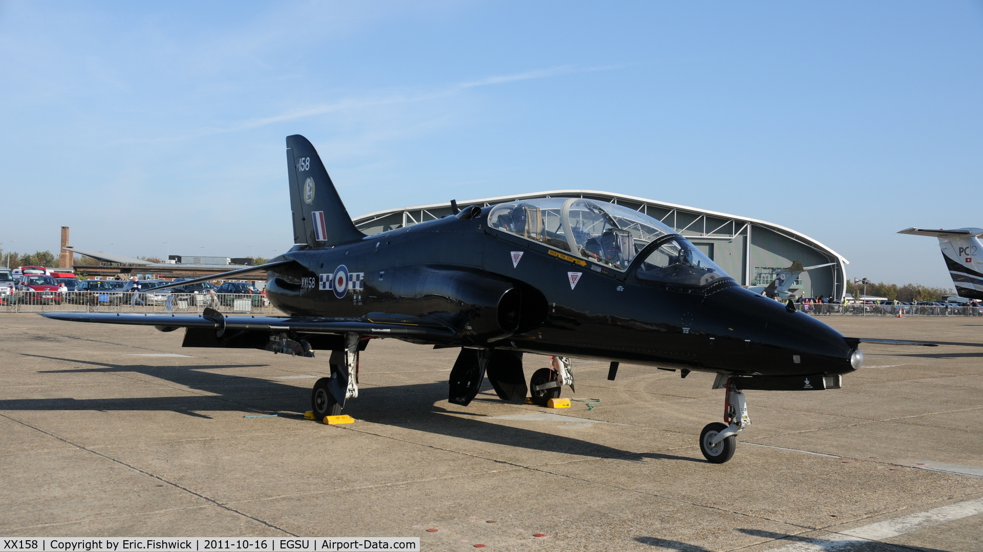 XX158, 1982 Hawker Siddeley Hawk T.1A C/N 004/312004, XX158 (19(R) Squadron, Royal Air Force, Valley) at Duxford Autumn Air Show, October, 2011