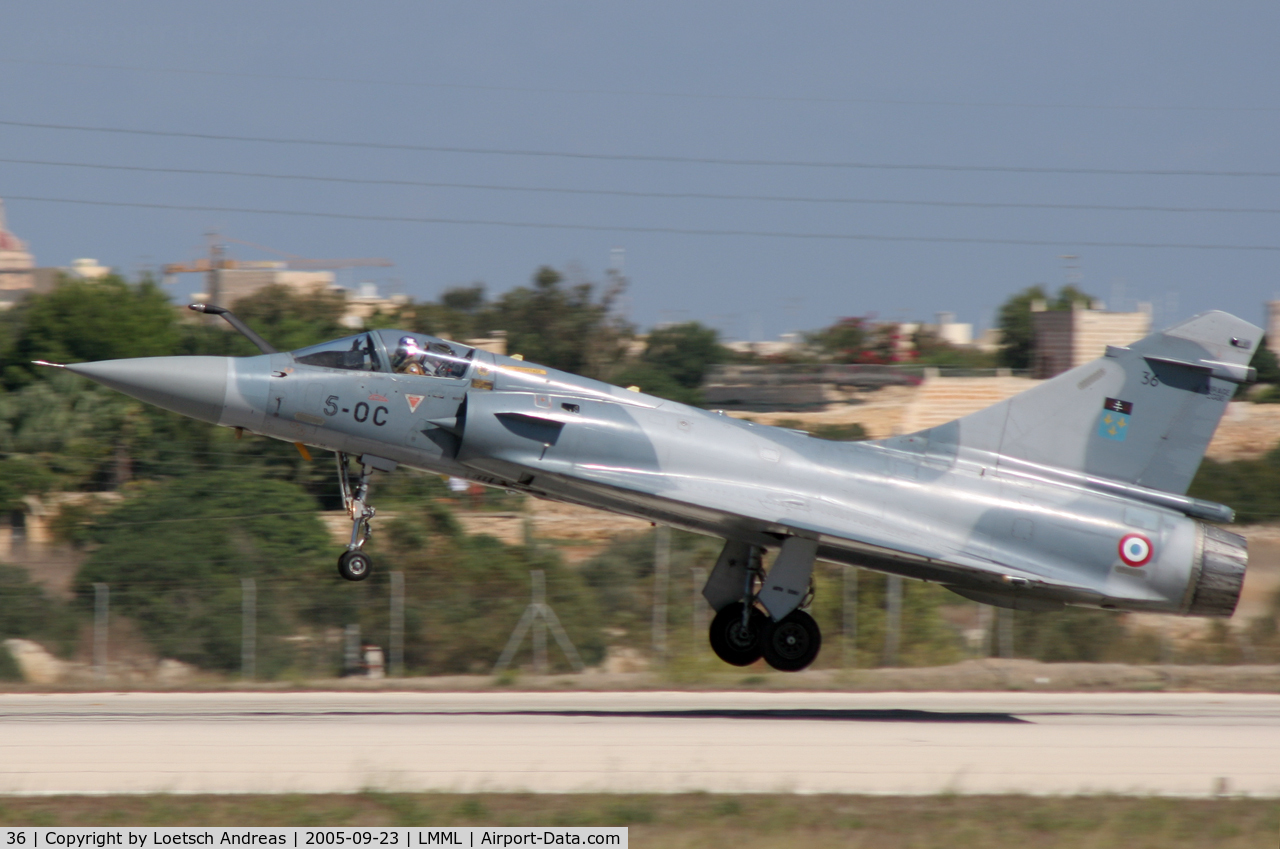 36, Dassault Mirage 2000C C/N Not found 36, Landing 31