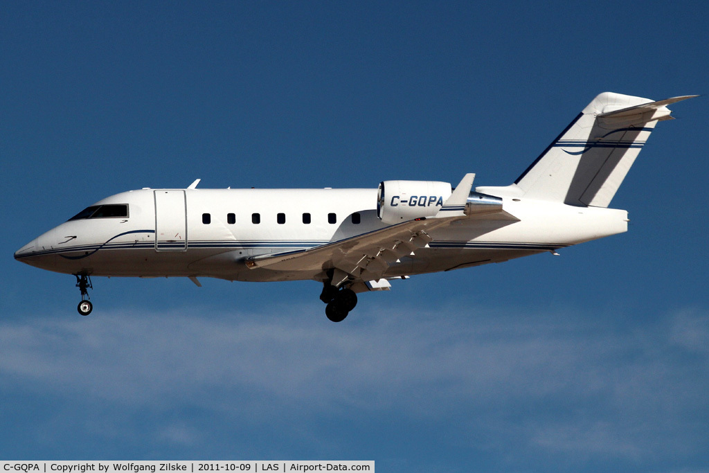 C-GQPA, 1998 Bombardier Challenger 604 (CL-600-2B16) C/N 5379, visitor