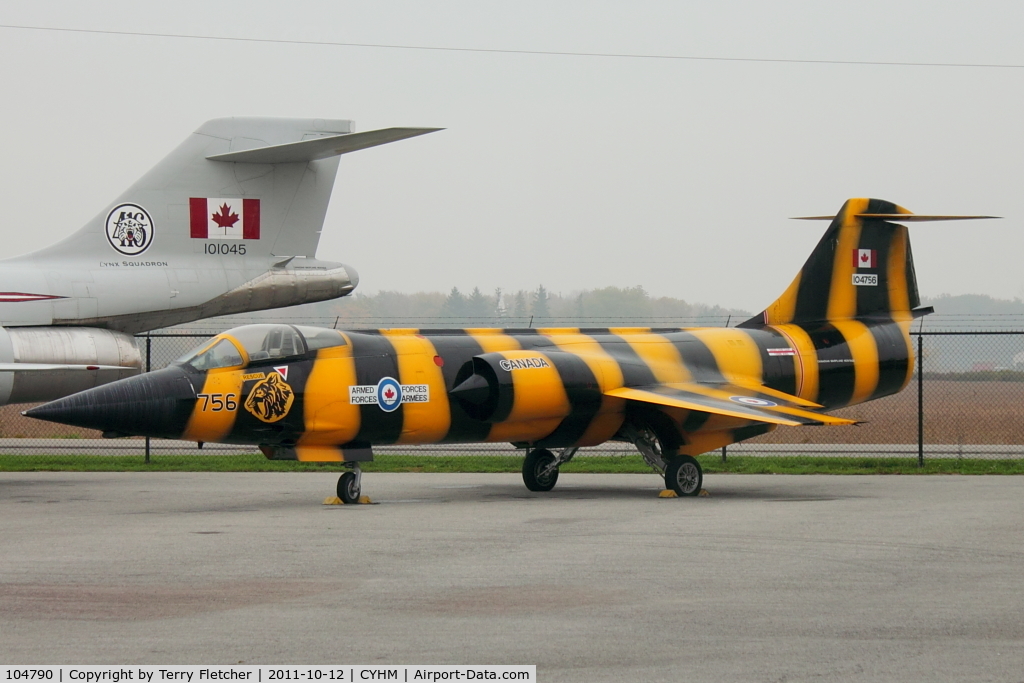 104790, Canadair CF-104 Starfighter C/N 683A-1090, Canadair CF-104 Starfighter, c/n: 683A-1090 at Canadian Warplane Heritage Museum