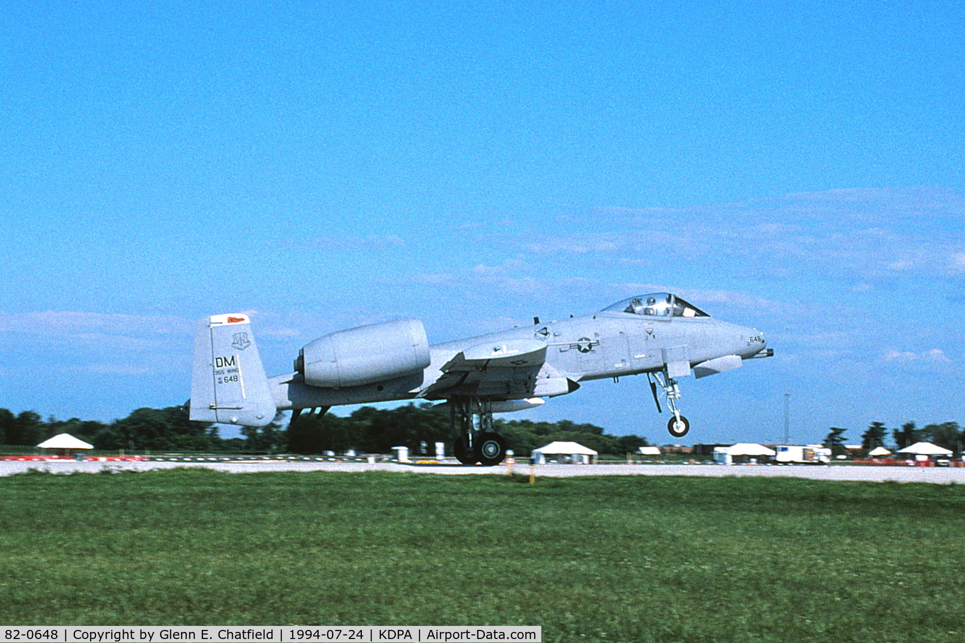 82-0648, 1982 Fairchild Republic A-10C Thunderbolt II C/N A10-0696, Departing Runway 1L