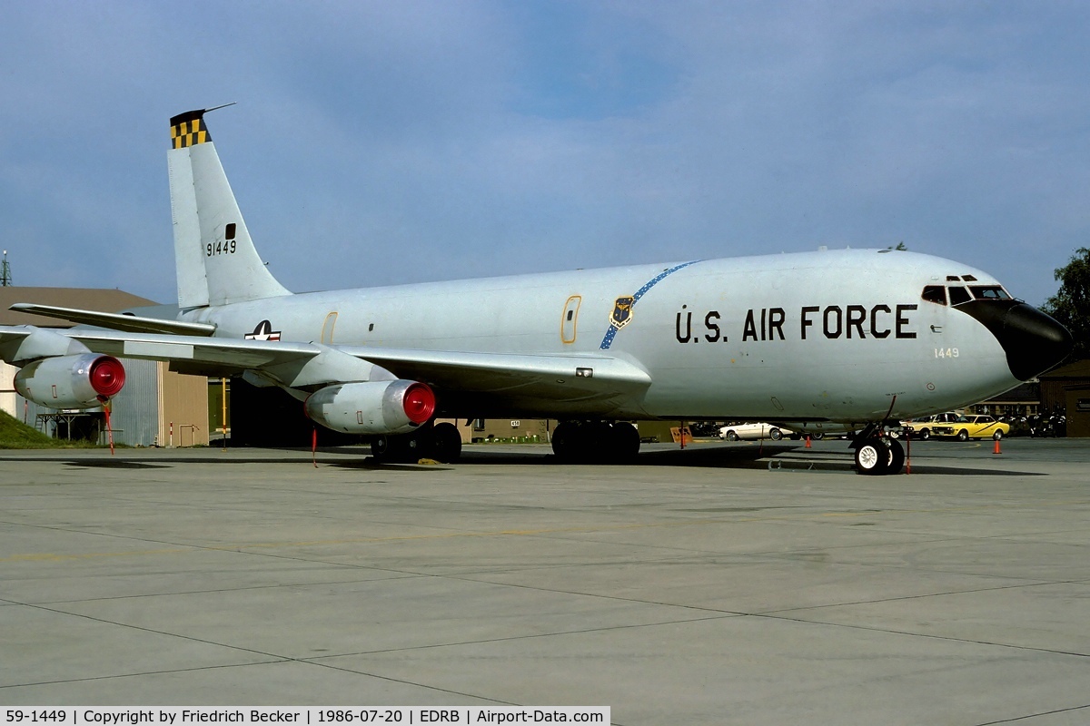 59-1449, 1959 Boeing KC-135A Stratotanker C/N 17937, static display at the Bitburg AB open house 1986