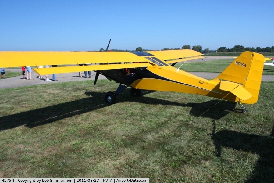 N175H, 2005 Huff Roger HH FOX 4 C/N 01-12-47-03, At the EAA fly-in - Newark, Ohio