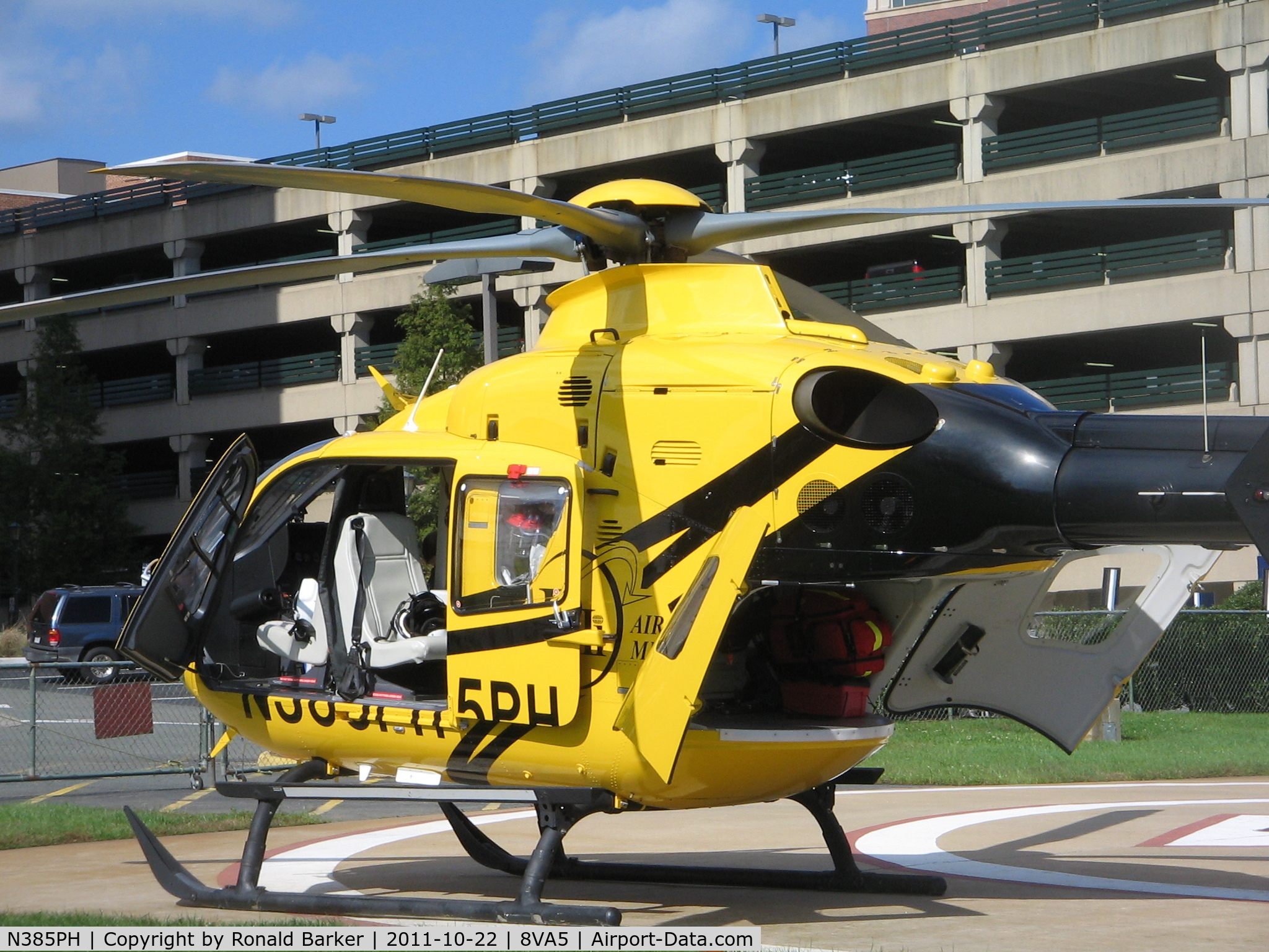 N385PH, 2008 Eurocopter EC-135P-2+ C/N 0670, UVA Hospital