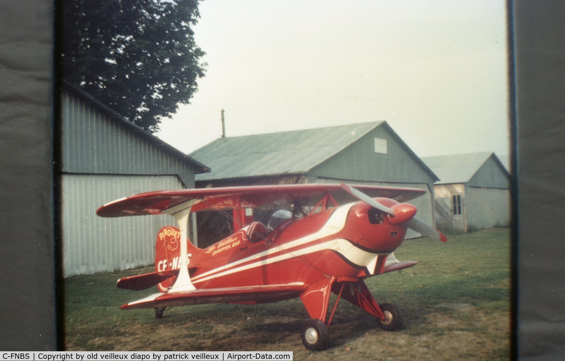 C-FNBS, 1969 Pitts S-1C Special C/N LV1003, picture taken at leo veilleux personal airport in compton quebec.