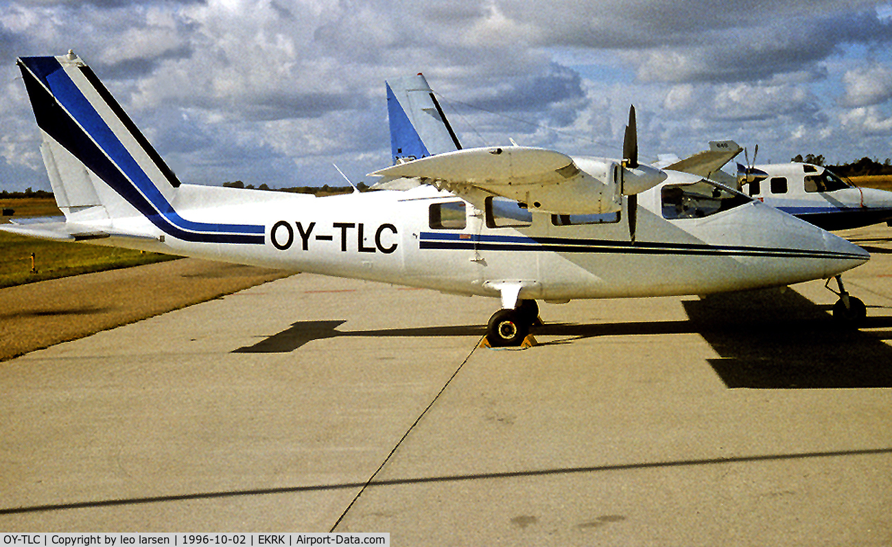 OY-TLC, 1978 Partenavia P-68B C/N 147, RKE Roskilde Denmark 2.10.96