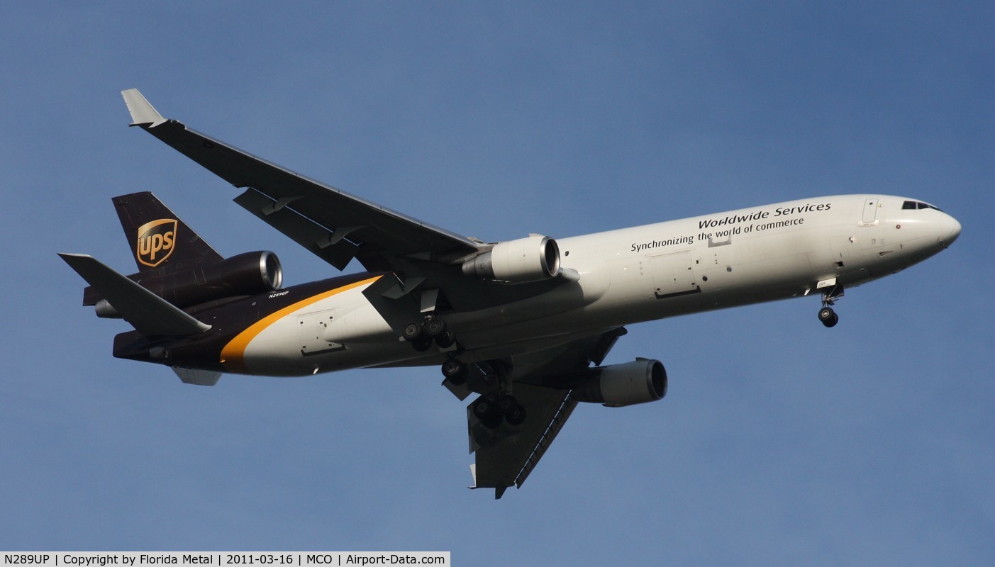 N289UP, 1992 McDonnell Douglas MD-11F C/N 48455, UPS MD-11