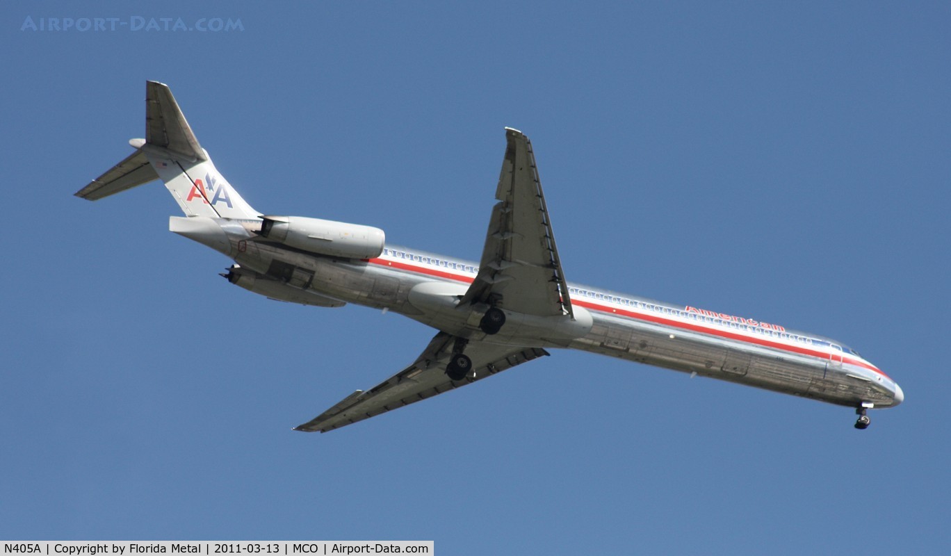 N405A, 1986 McDonnell Douglas MD-82 (DC-9-82) C/N 49316, American MD-82