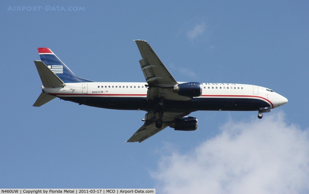 N460UW, 1991 Boeing 737-4B7 C/N 25024, US Airways 737
