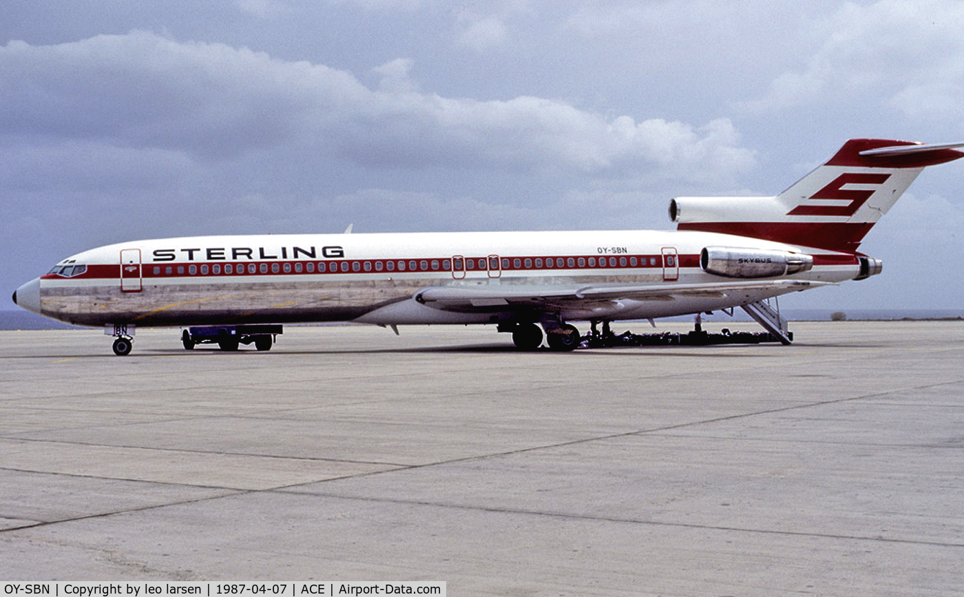 OY-SBN, 1981 Boeing 727-2B7 C/N 22163, ACE 10.4.87