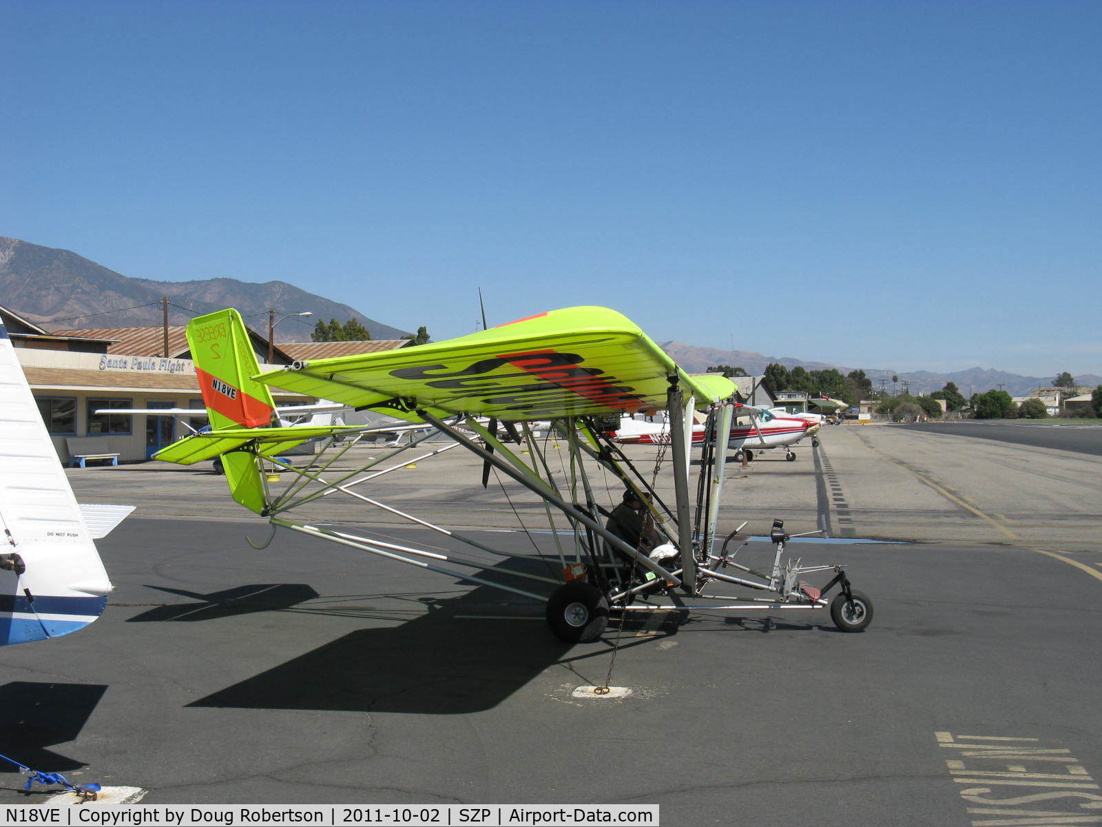 N18VE, 2003 M-Squared Breese 2 C/N 000550, 2003 M-squared BREESE 2 Ultralight Trainer, Rotax 503 DCDI two-stroke two cylinder 52 Hp pusher, two-seat side by side, owner is FAA CFI.