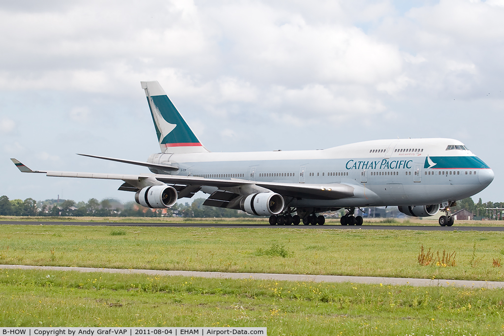 B-HOW, 1991 Boeing 747-467 C/N 25211, Cathay Pacific747-400
