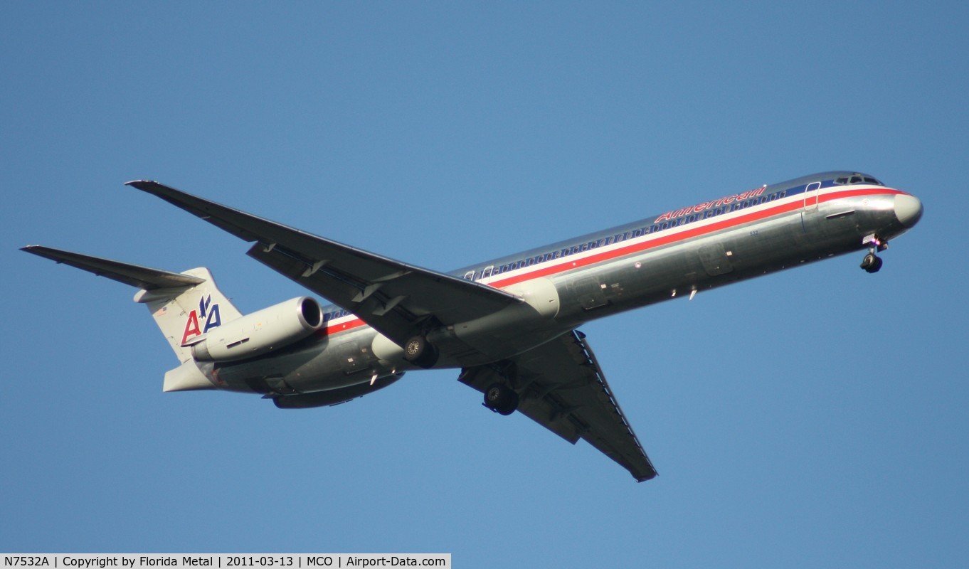 N7532A, 1990 McDonnell Douglas MD-82 (DC-9-82) C/N 49924, American MD-82