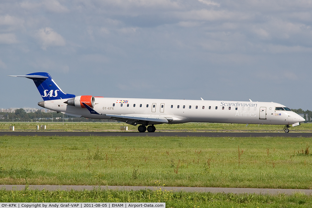 OY-KFK, 2009 Bombardier CRJ-900 (CL-600-2D24) C/N 15244, Scandinavian Airlines CRJ900