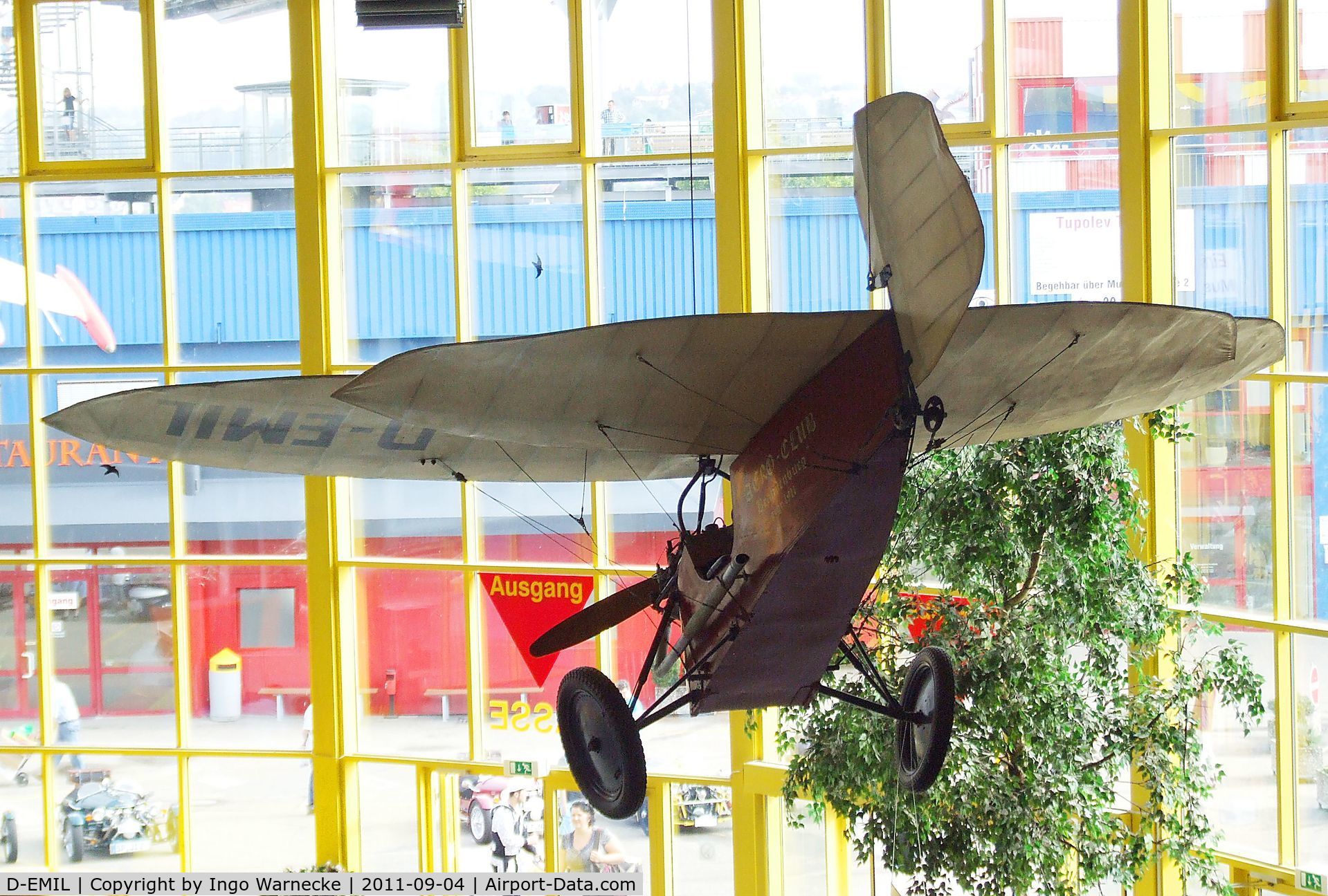 D-EMIL, Mignet HM.14 Pou-du-Ciel C/N 114, Mignet HM.14 Pou-du-Ciel at the Auto & Technik Museum, Sinsheim