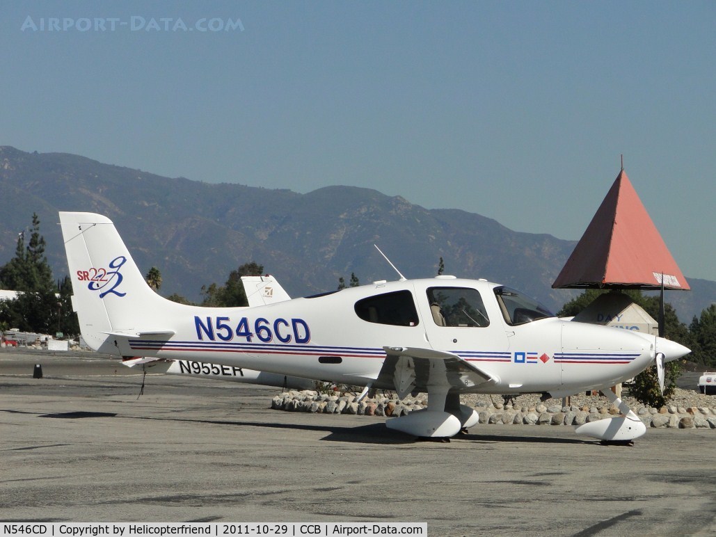 N546CD, 2005 Cirrus SR22 G2 C/N 1627, Parked north of Maniac Mike's Cafe