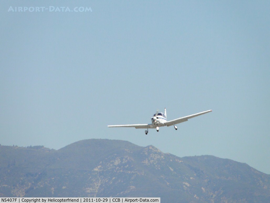 N5407F, 1977 Piper PA-28-181 Archer II C/N 28-7790112, Shooting a missed approach