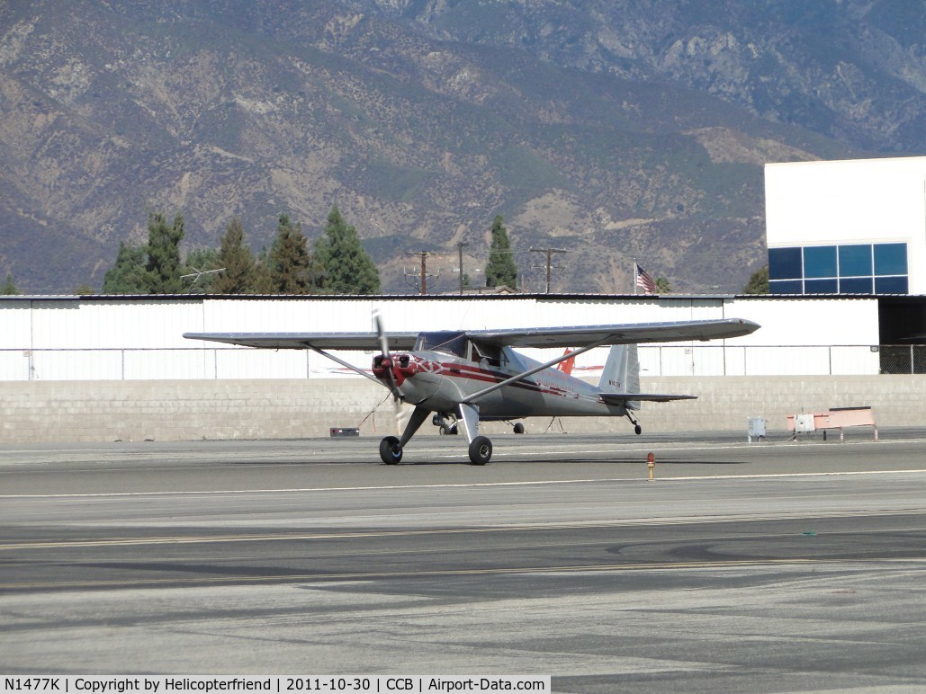 N1477K, 1946 Luscombe 8A C/N 4204, Starting take off roll, lifting tail wheel as picking up speed