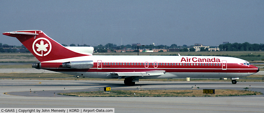 C-GAAS, 1979 Boeing 727-233F C/N 21672, Taxiing out - July 1989