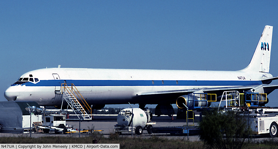 N47UA, 1968 Douglas DC-8-61 C/N 45964, Parked - Nov. 1989