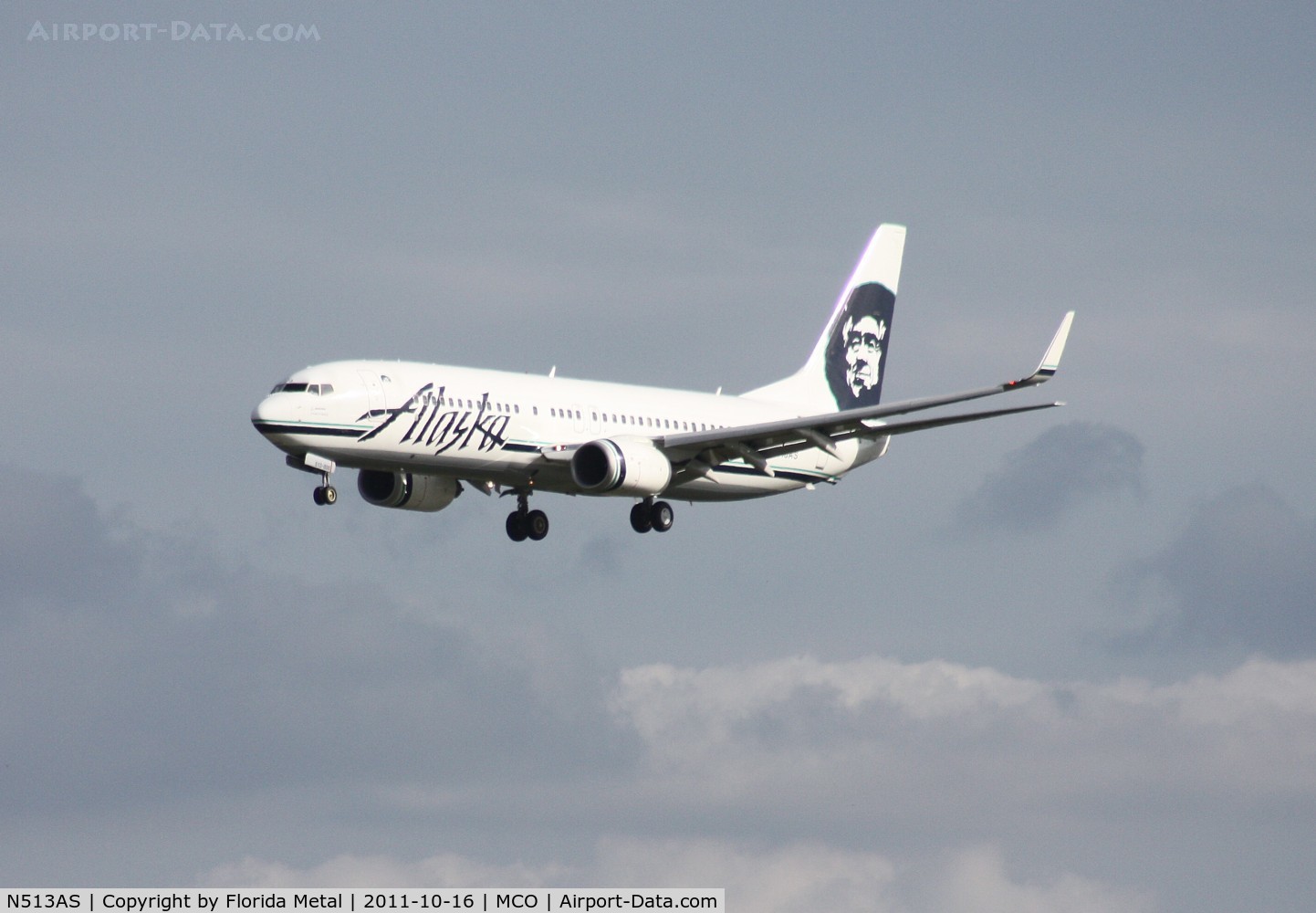 N513AS, 2008 Boeing 737-890 C/N 35192, Alaska 737