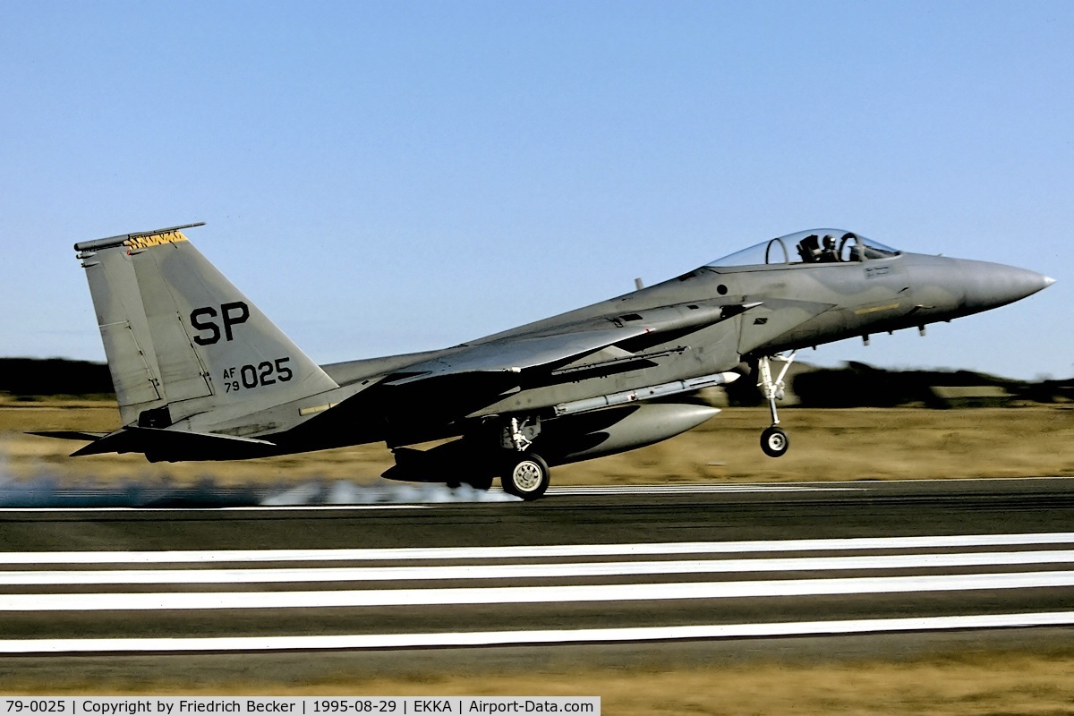 79-0025, 1980 McDonnell Douglas F-15C Eagle C/N 0557/C094, touchdown