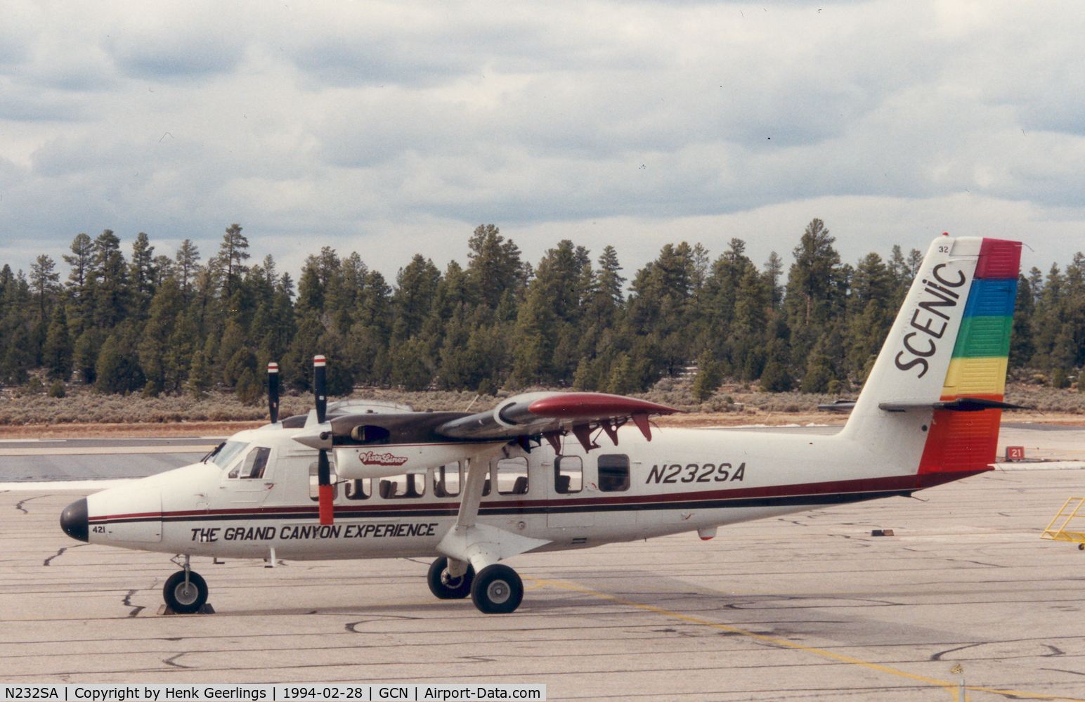N232SA, 1974 De Havilland Canada DHC-6-300 Twin Otter C/N 421, Scenic Airlines Vistaliner