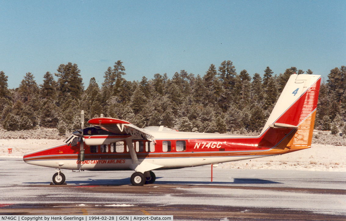 N74GC, 1977 De Havilland Canada DHC-6-300 C/N 559, Grand Canyon Airlines , Vistaliner