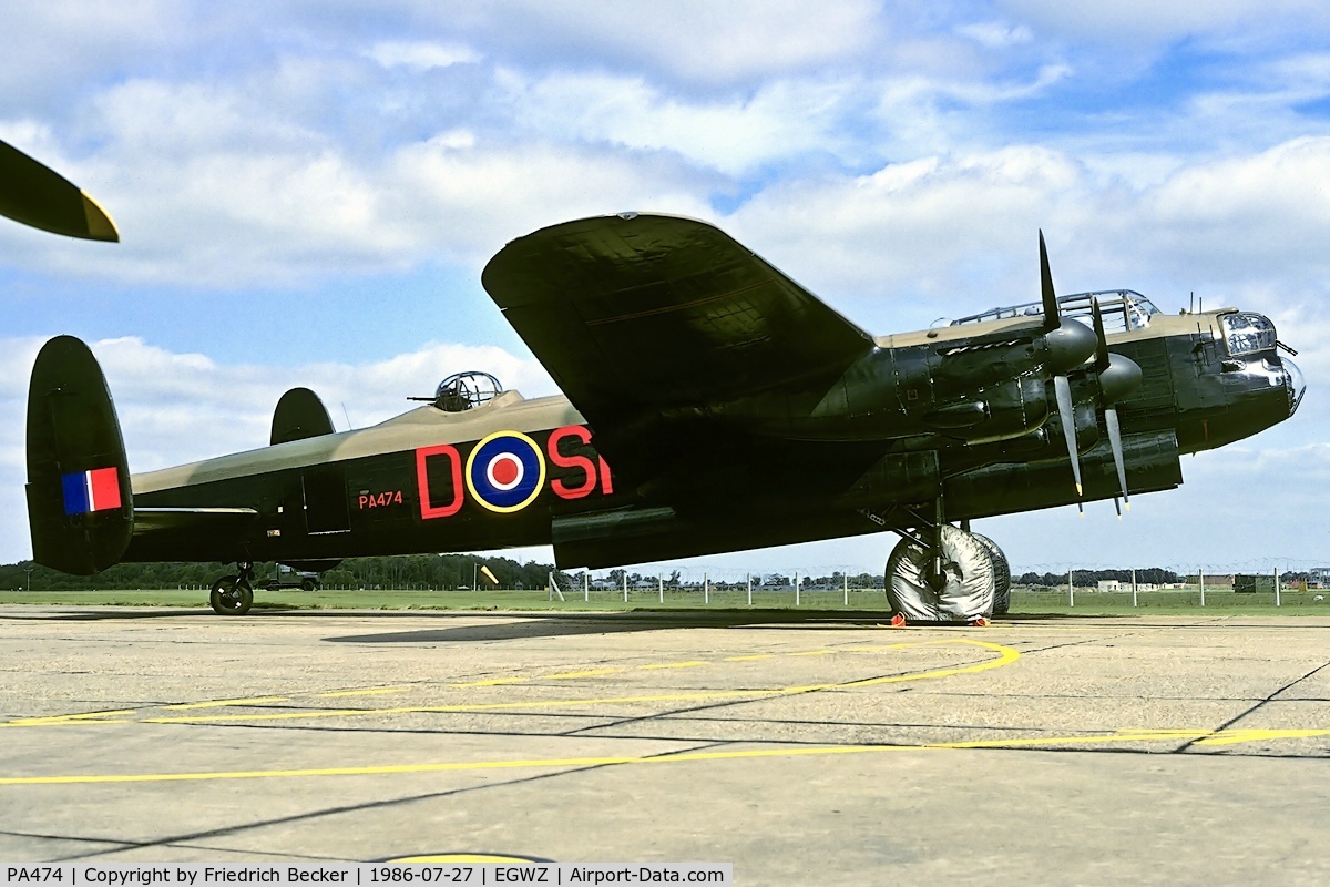 PA474, 1945 Avro 683 Lancaster B1 C/N VACH0052/D2973, rest before another display flight