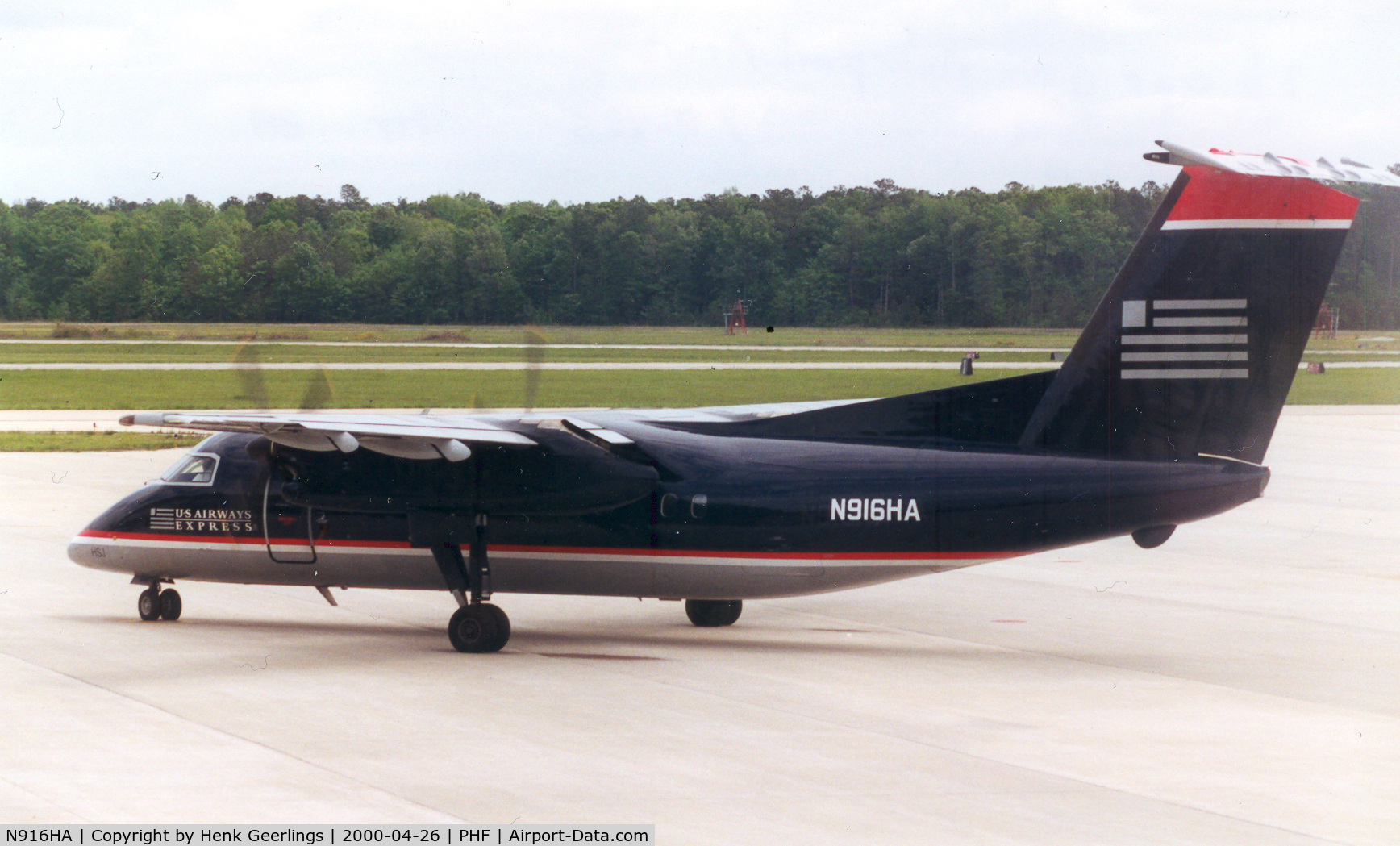 N916HA, 1987 De Havilland Canada DHC-8-102 Dash 8 C/N 072, US Airways Express