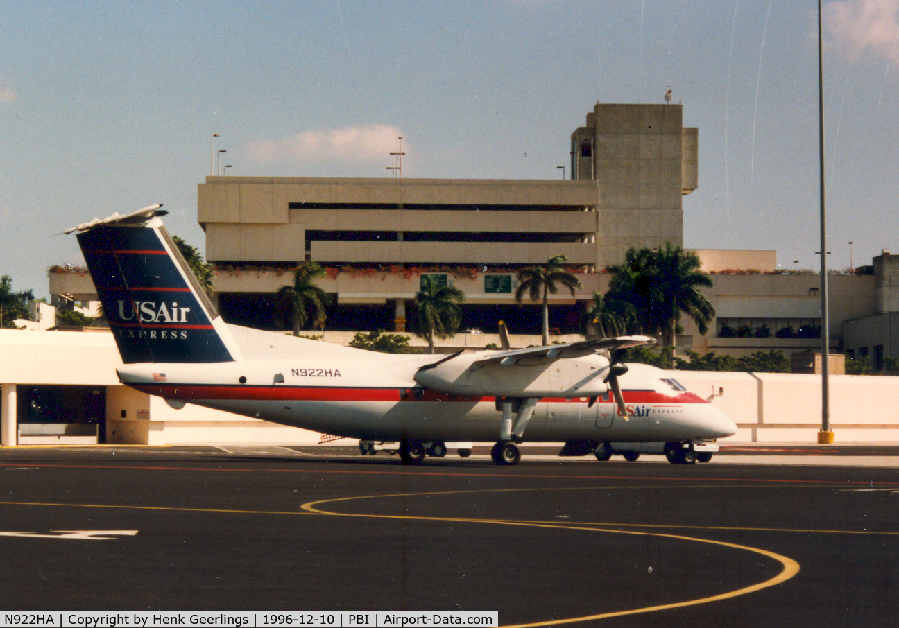 N922HA, 1988 De Havilland Canada DHC-8-102 Dash 8 C/N 094, US Air Express