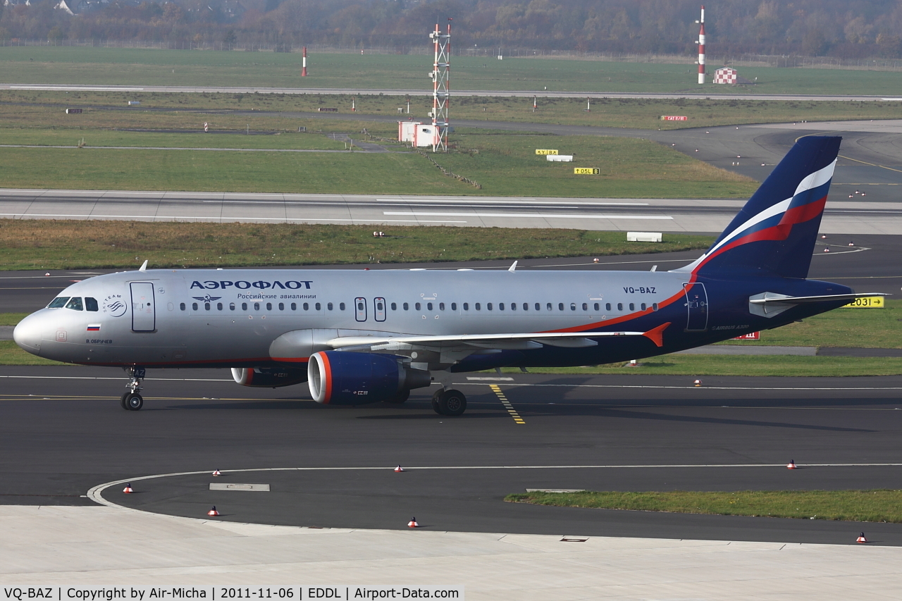 VQ-BAZ, 2009 Airbus A320-214 C/N 3789, Aeroflot, Airbus A320-214, CN: 3789, Name: V.Obruchey