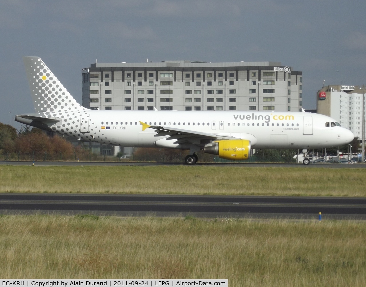 EC-KRH, 2008 Airbus A320-214 C/N 3529, named Vueling Me Softly, Y180, when delivered in 2008, Romeo-Hotel was leased by ILFC which sold the aircraft to Macquarie Air Finance in 2010.