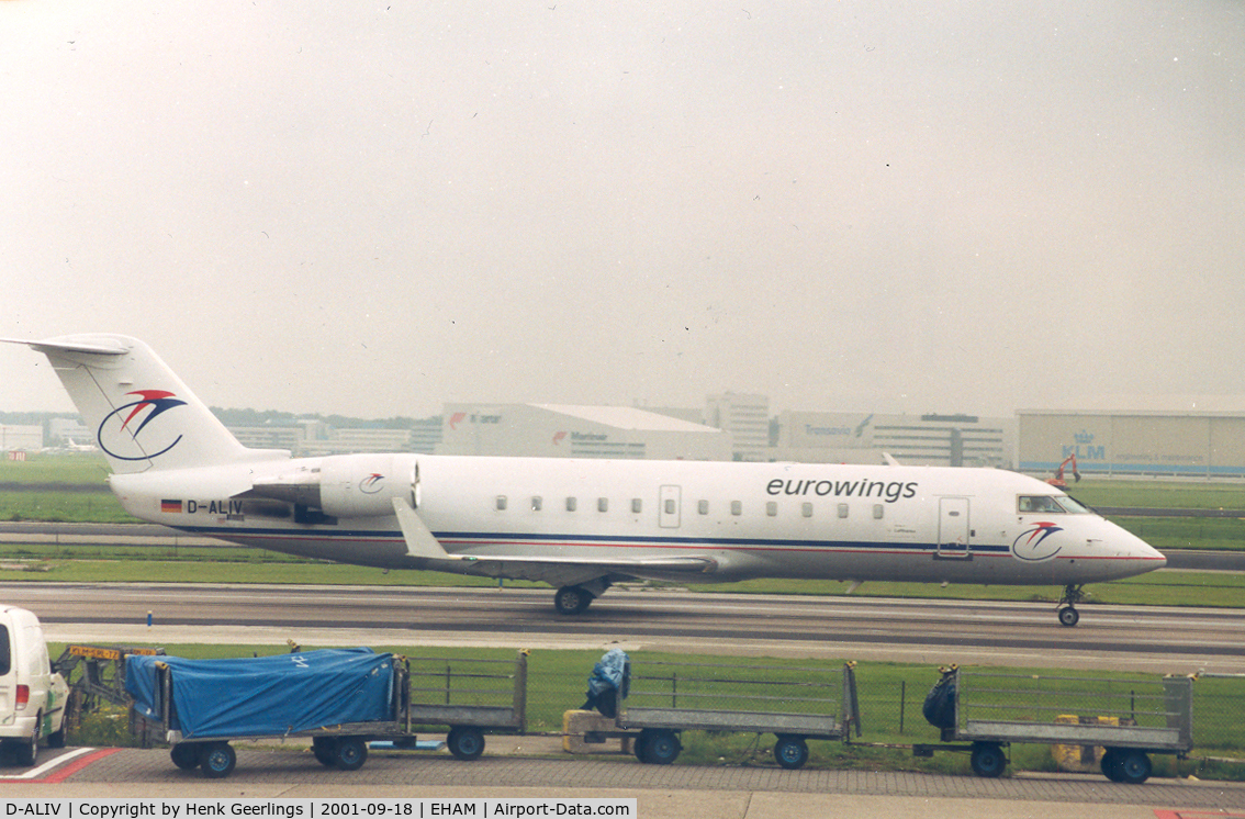 D-ALIV, 1999 Canadair CRJ-100ER (CL-600-2B19) C/N 7316, Eurowings