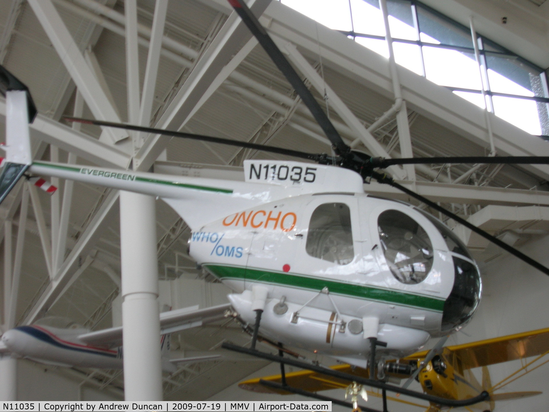 N11035, Hughes 369D C/N 900810D, Taken at Mcminville Aerospace museum, oregon