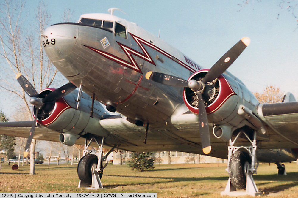 12949, Douglas C-47B Skytrain C/N 26248/14803, Preserved at CFB Winnipeg