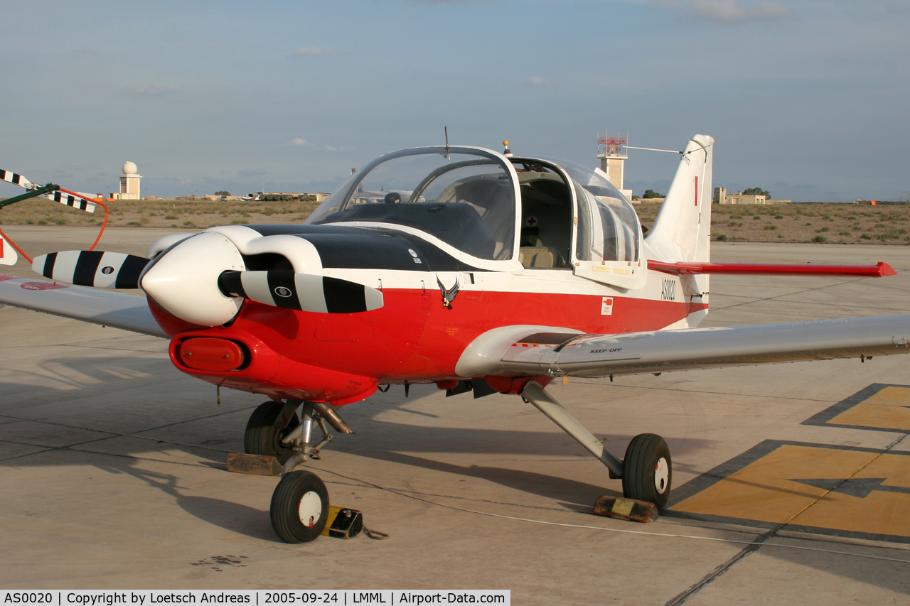 AS0020, 1975 Scottish Aviation Bulldog T.1 C/N BH.120/337, Malta Air Force
