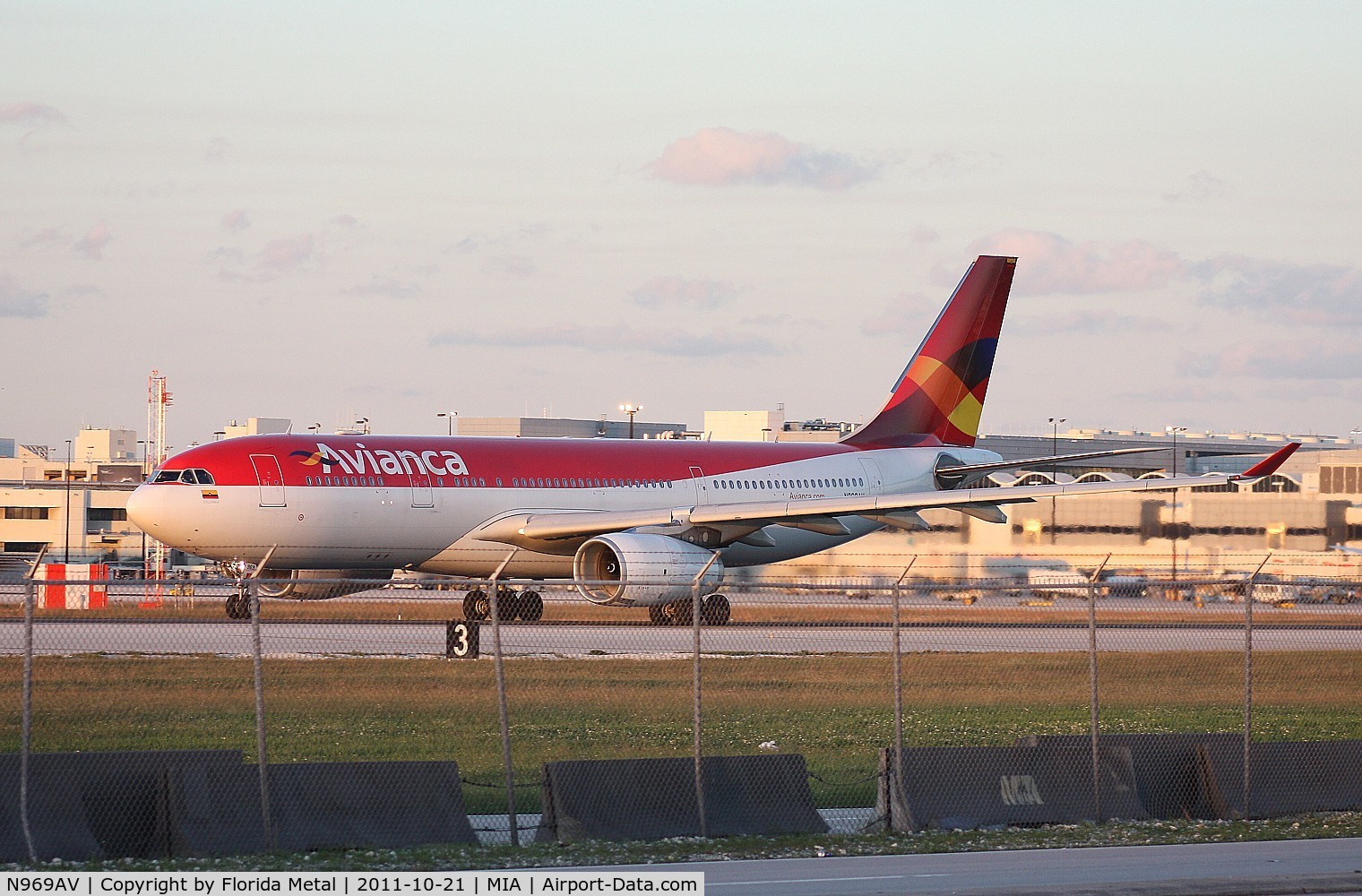 N969AV, 2009 Airbus A330-243 C/N 1016, Avianca A330