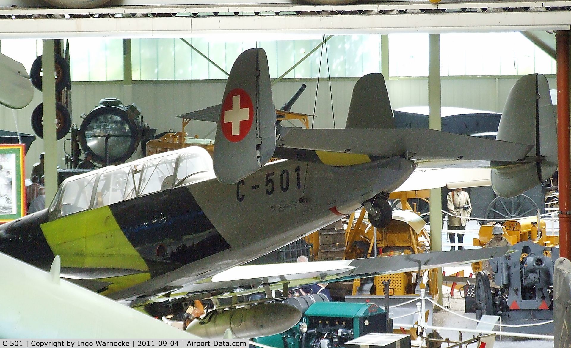 C-501, EKW C-3605 C/N 281, Eidgenössisches Flugzeugwerk (F+W) Emmen C-3605 Schlepp at the Auto & Technik Museum, Sinsheim