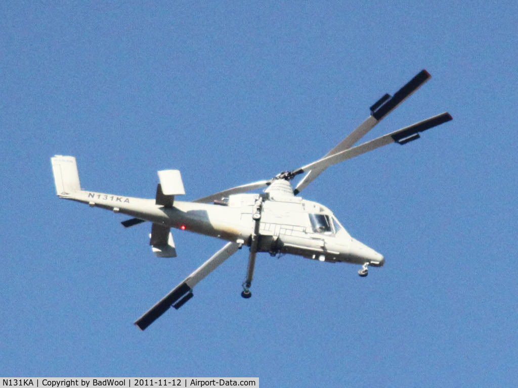 N131KA, 1993 Kaman K-1200 C/N A94-0002, Caught flying over Nelson County, Virginia, on 12Nov11.