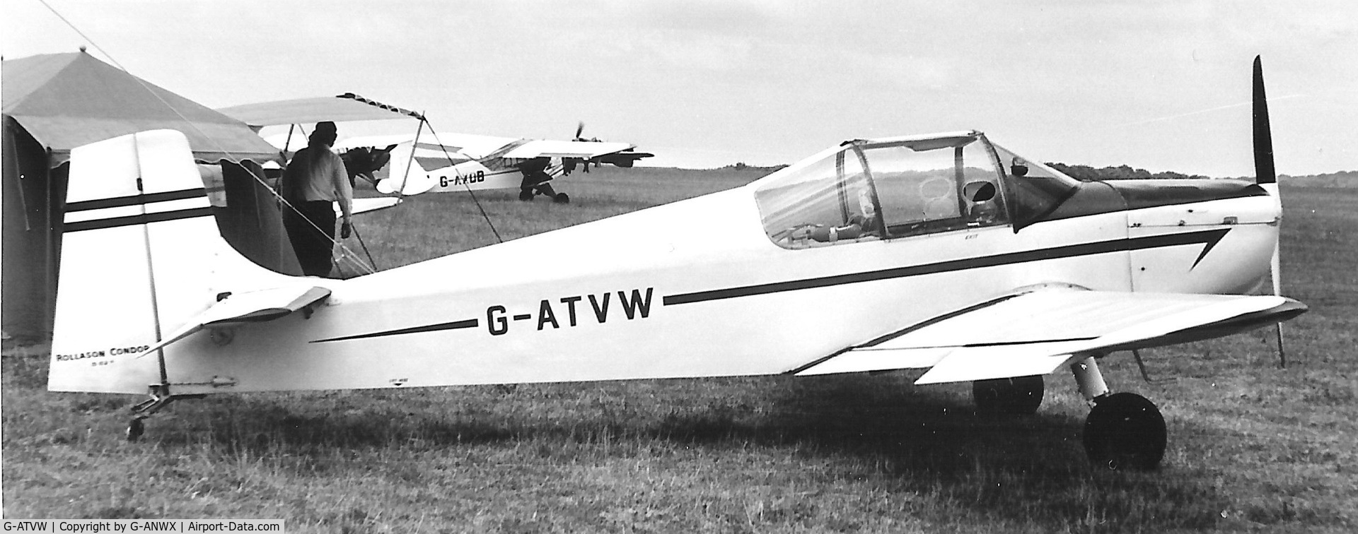 G-ATVW, 1966 Druine D-62B Condor C/N RAE/615, C1970