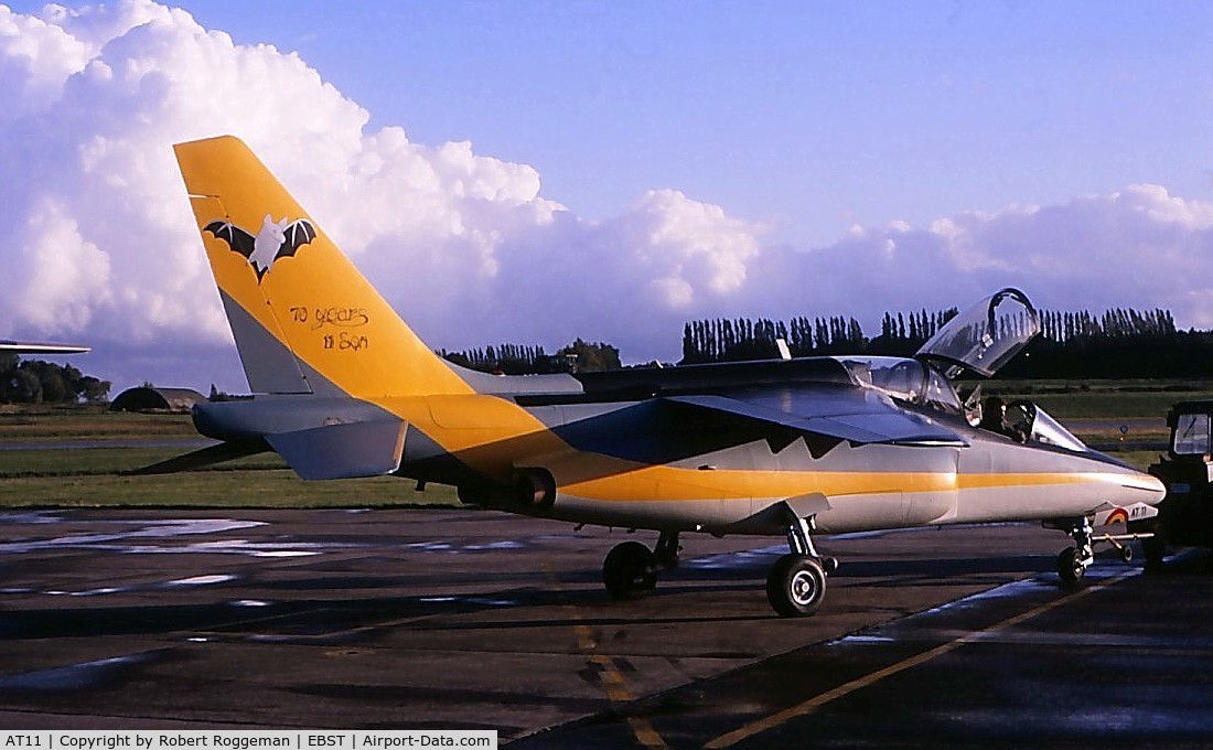 AT11, Dassault-Dornier Alpha Jet 1B C/N B11/1032, 1988.BATBIRD.70 YEARS 11 SQUADRON.