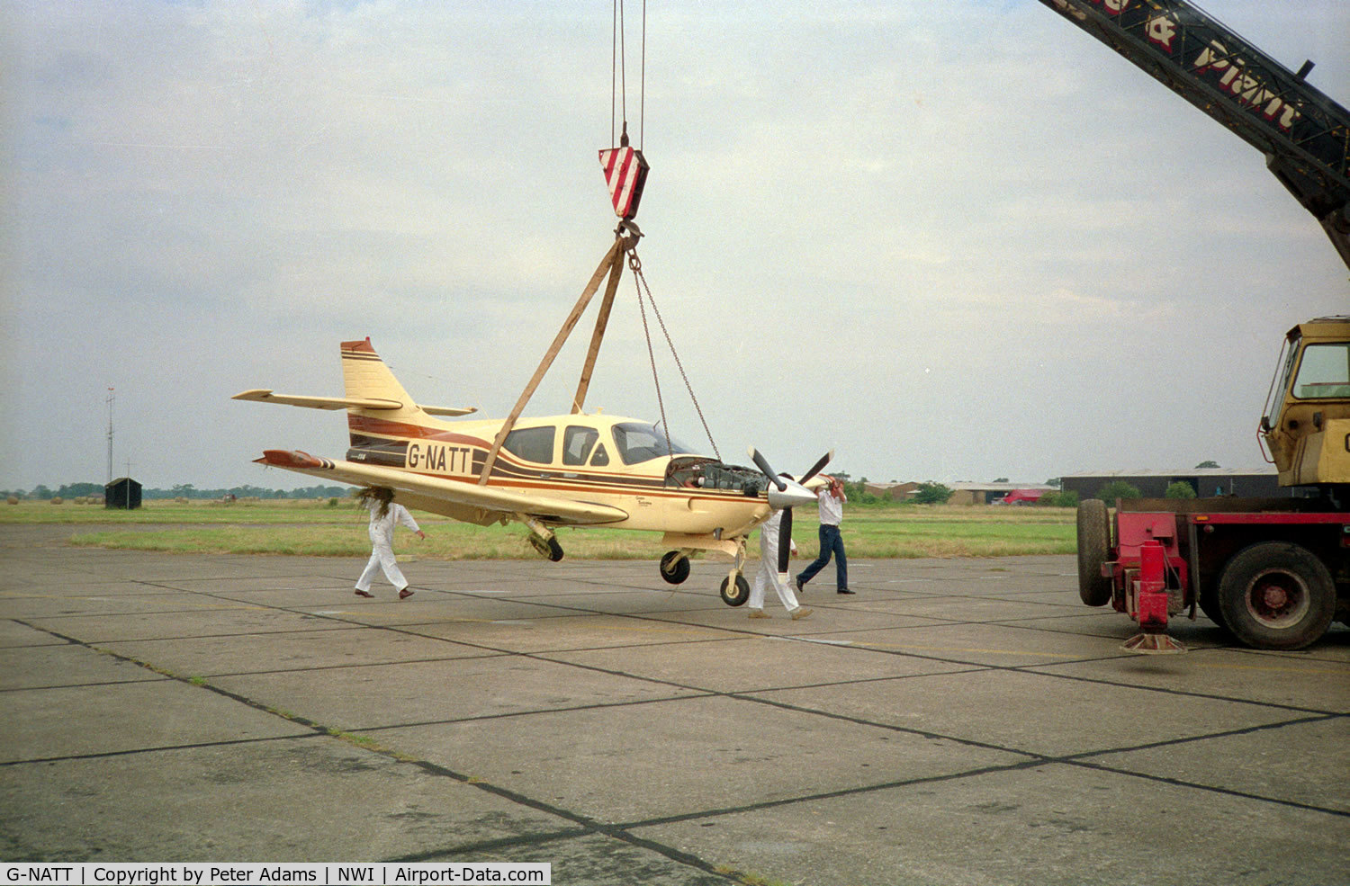 G-NATT, 1979 Rockwell Commander 114A C/N 14538, Landing accident 1990's