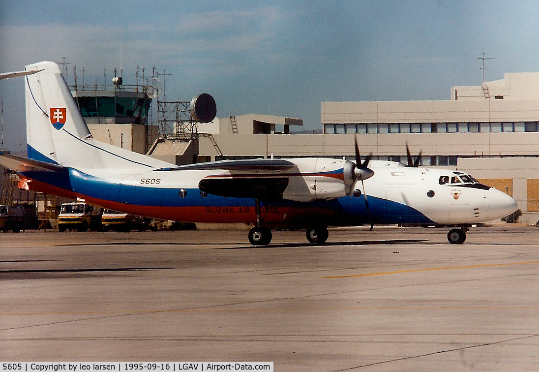 5605, 1969 Antonov An-24B C/N 07305605, Athen 16.9.95